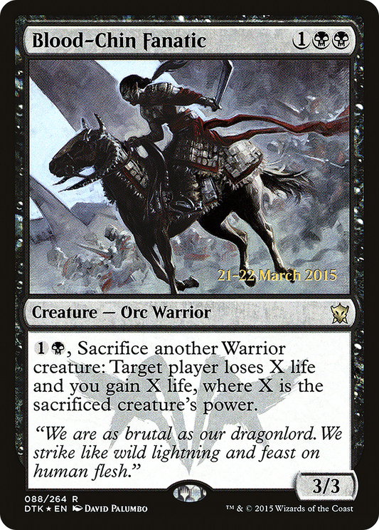 Blood-Chin Fanatic (088) (Prerelease) - Foil