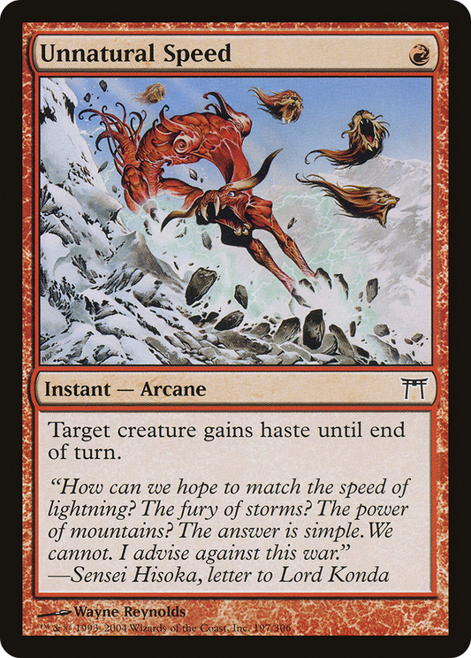 Unnatural Speed - Foil