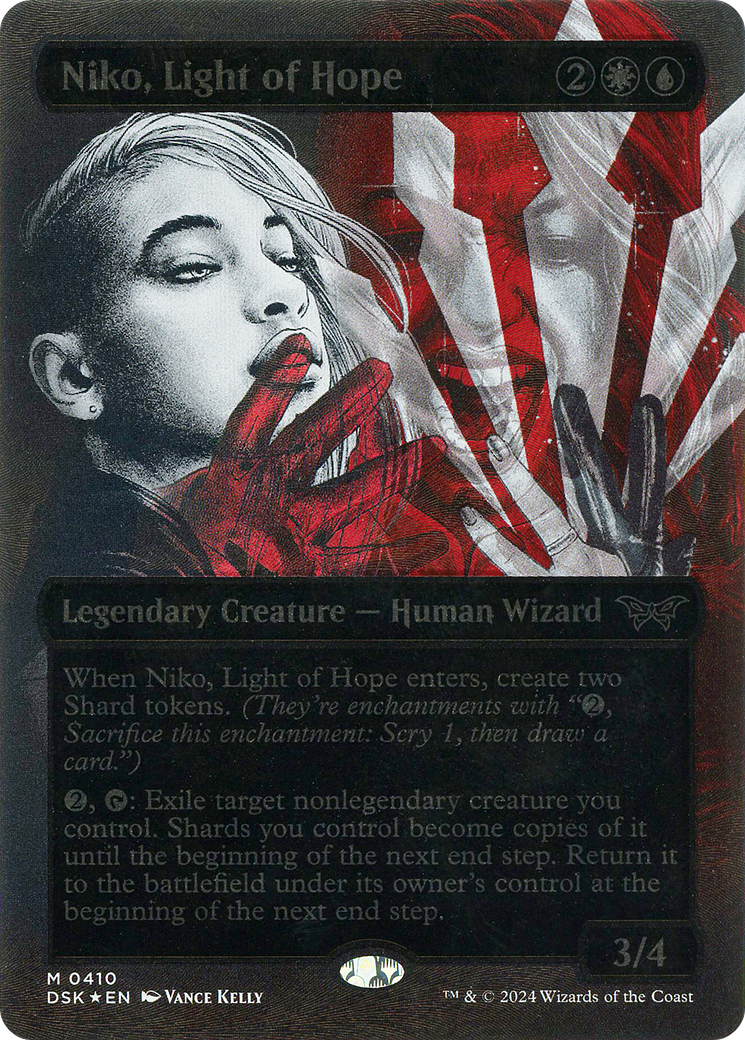 Niko, Light of Hope (0410) (Borderless) (Showcase) - Textured Foil