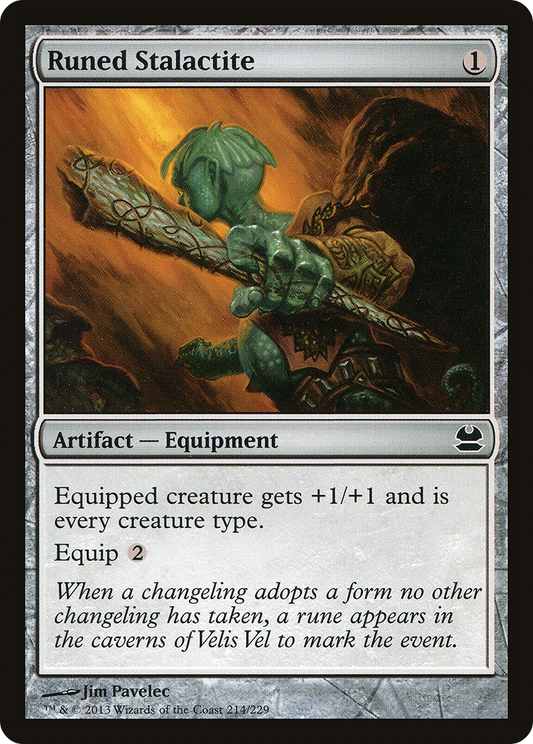 Runed Stalactite - Foil