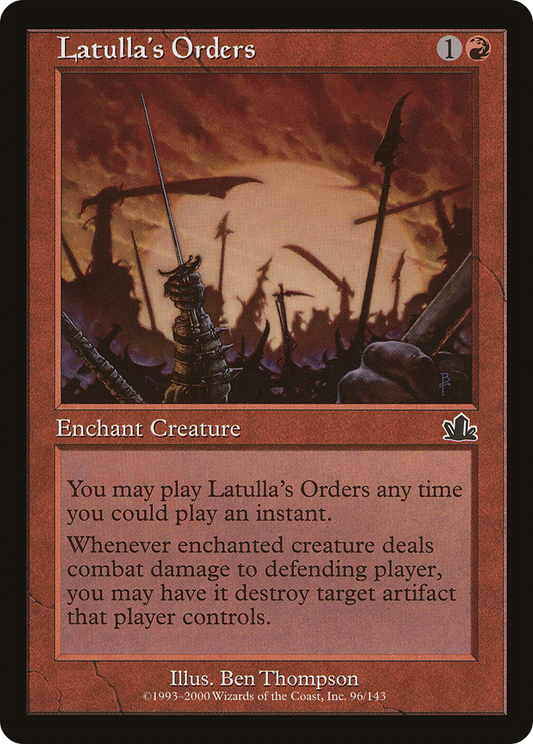 Latulla's Orders - Foil