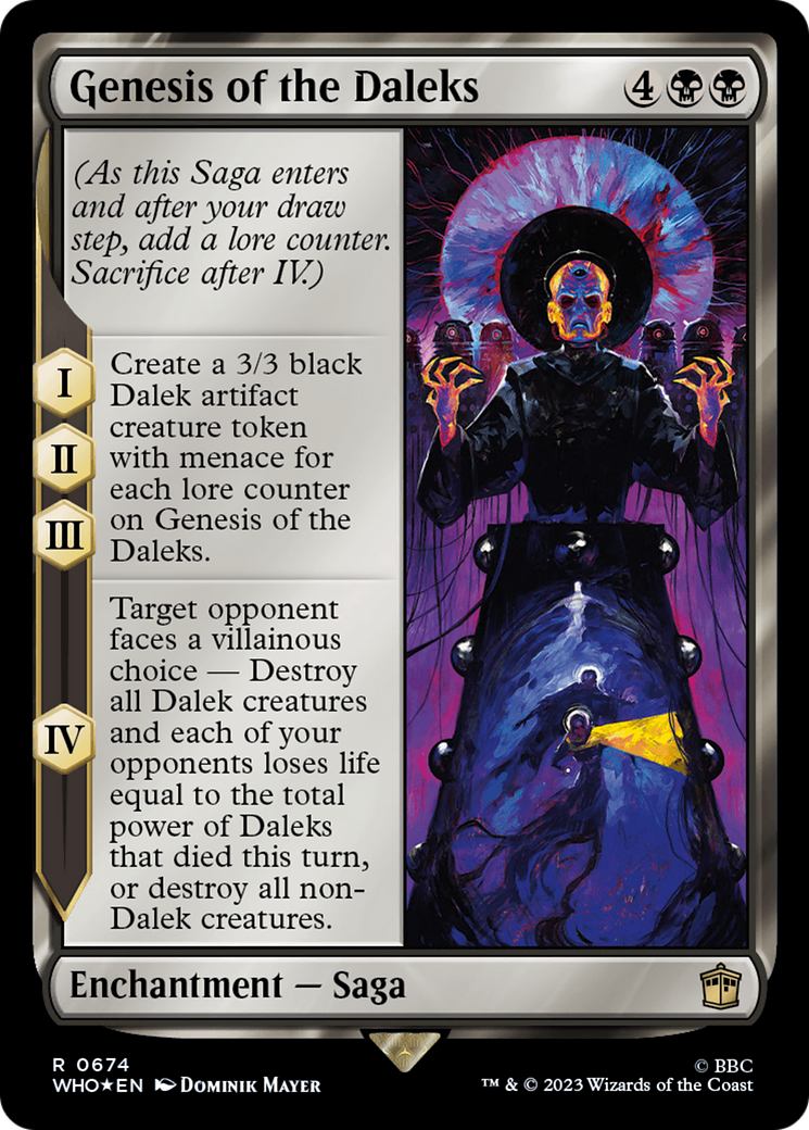 Genesis of the Daleks (0674) - Surge Foil