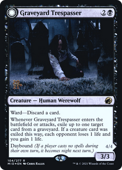 Graveyard Trespasser // Graveyard Glutton (104) (Prerelease) (PMID) - Foil