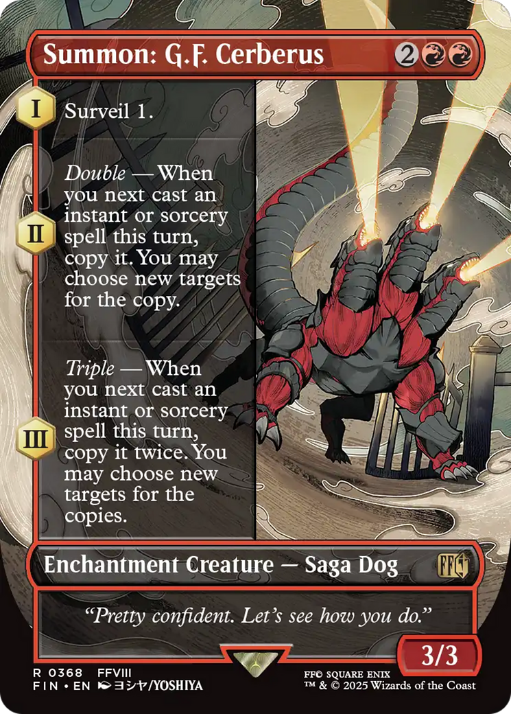Summon: G.F. Cerberus (0368) (Borderless)