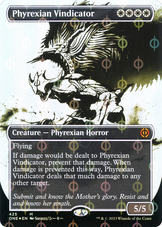 Phyrexian Vindicator (425) (Borderless) (Showcase) - Compleat Foil