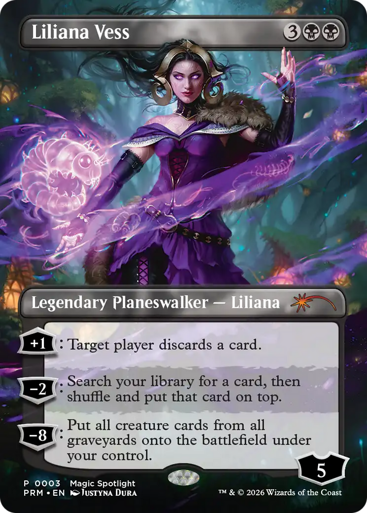 Liliana Vess (0003) (Borderless) (Magic Spotlight) (PSPL) - Foil