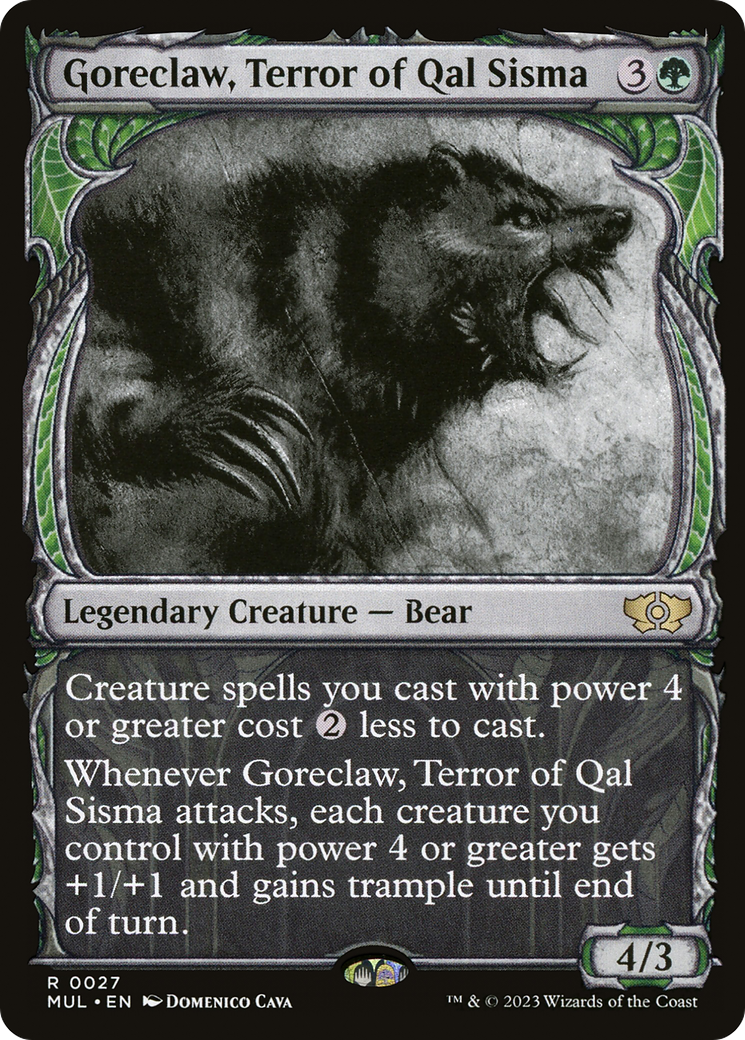 Goreclaw, Terror of Qal Sisma (0027) (Showcase) - Foil