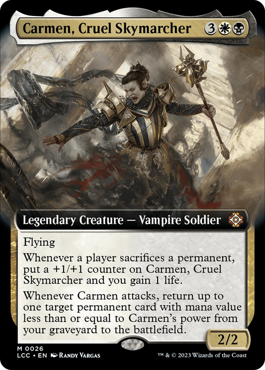 Carmen, Cruel Skymarcher (0026) (Extended Art) - Foil