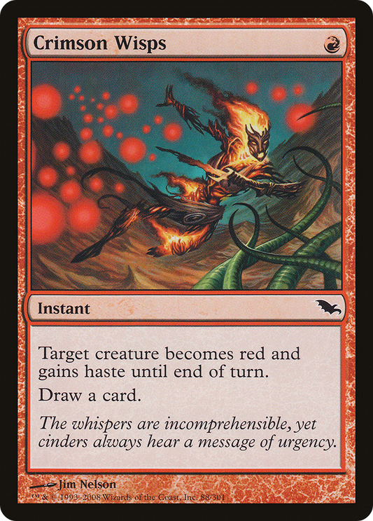 Crimson Wisps - Foil