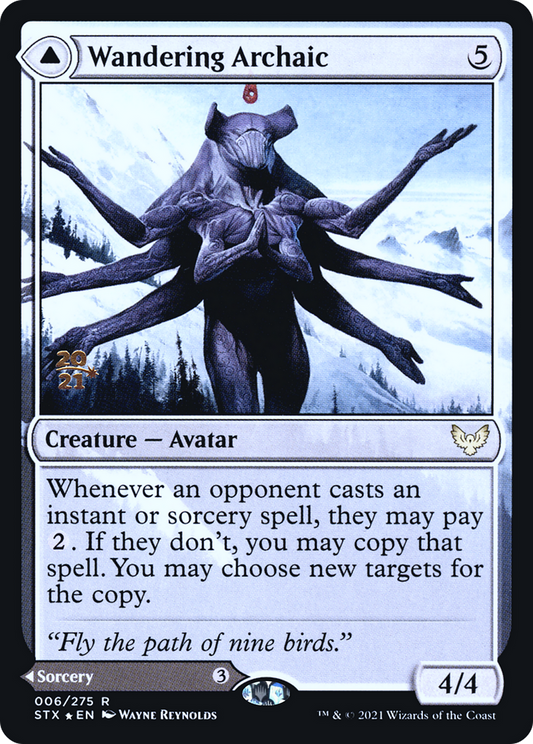Wandering Archaic // Explore the Vastlands (006) (Prerelease) (PSTX) - Foil