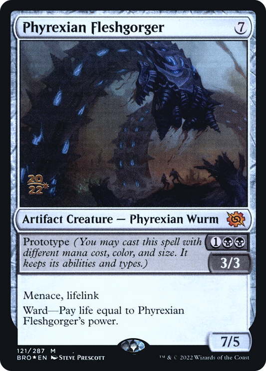 Phyrexian Fleshgorger (121) (Prerelease) - Foil