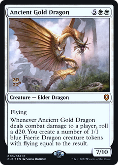 Ancient Gold Dragon (003) (Prerelease) - Foil