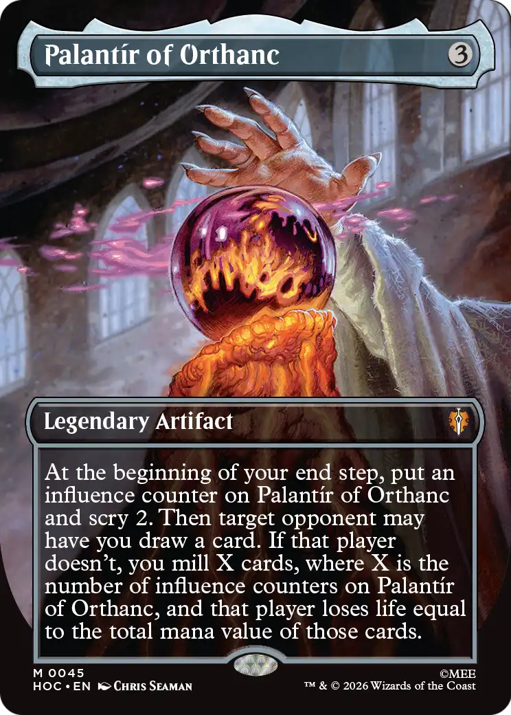Palantír of Orthanc (0045) (Borderless) (HOC) - Foil