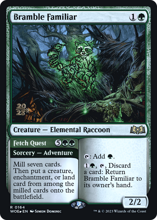 Bramble Familiar // Fetch Quest (0164) (Prerelease) - Foil