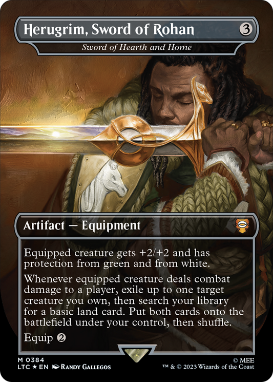Herugrim, Sword of Rohan [Sword of Hearth and Home] (0384) (Borderless) - Surge Foil