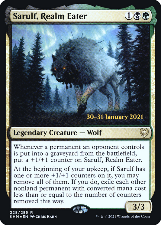 Sarulf, Realm Eater (228) (Prerelease) - Foil