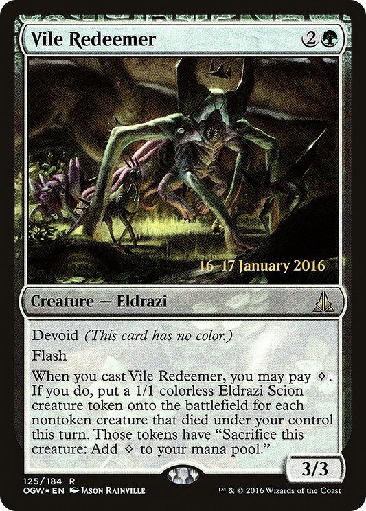 Vile Redeemer (125) (Prerelease) - Foil