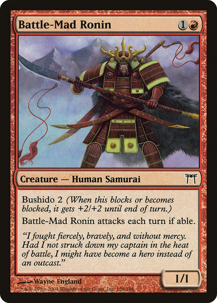 Battle-Mad Ronin - Foil