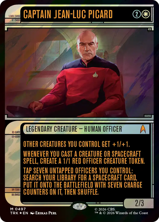 Captain Jean-Luc Picard (0497) (Showcase) (TRK) - Surge Foil
