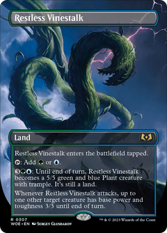 Restless Vinestalk (0307) (Borderless) - Foil
