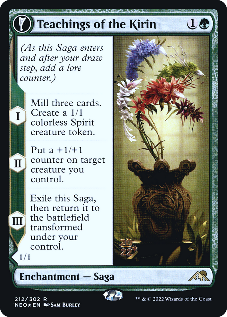 Teachings of the Kirin // Kirin-Touched Orochi (212) (Prerelease) (PNEO) - Foil