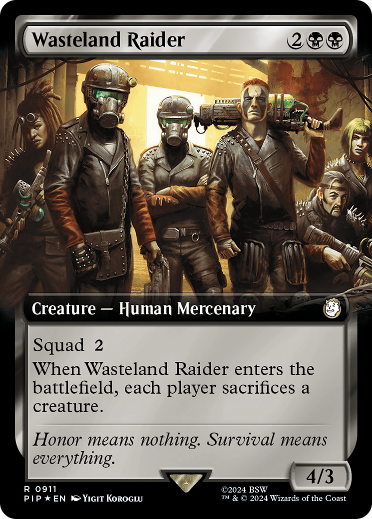 Wasteland Raider (0911) (Extended Art) - Surge Foil