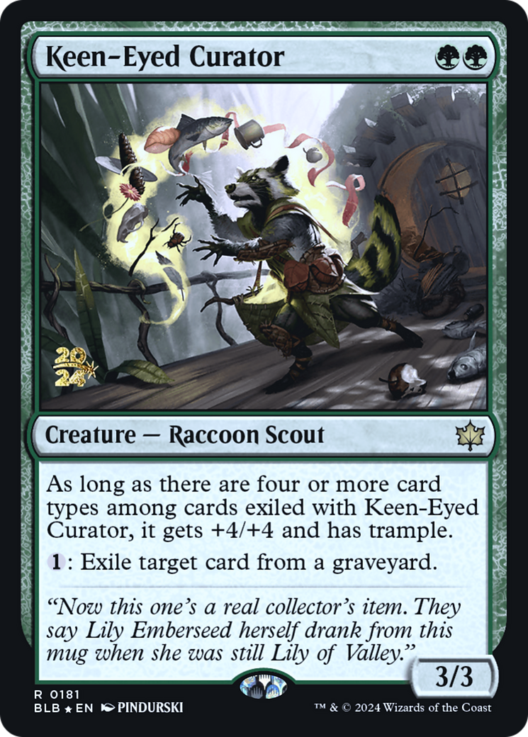 Keen-Eyed Curator (0181) (Prerelease) - Foil