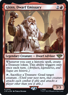 Gloin, Dwarf Emissary (0132) (Prerelease) - Foil