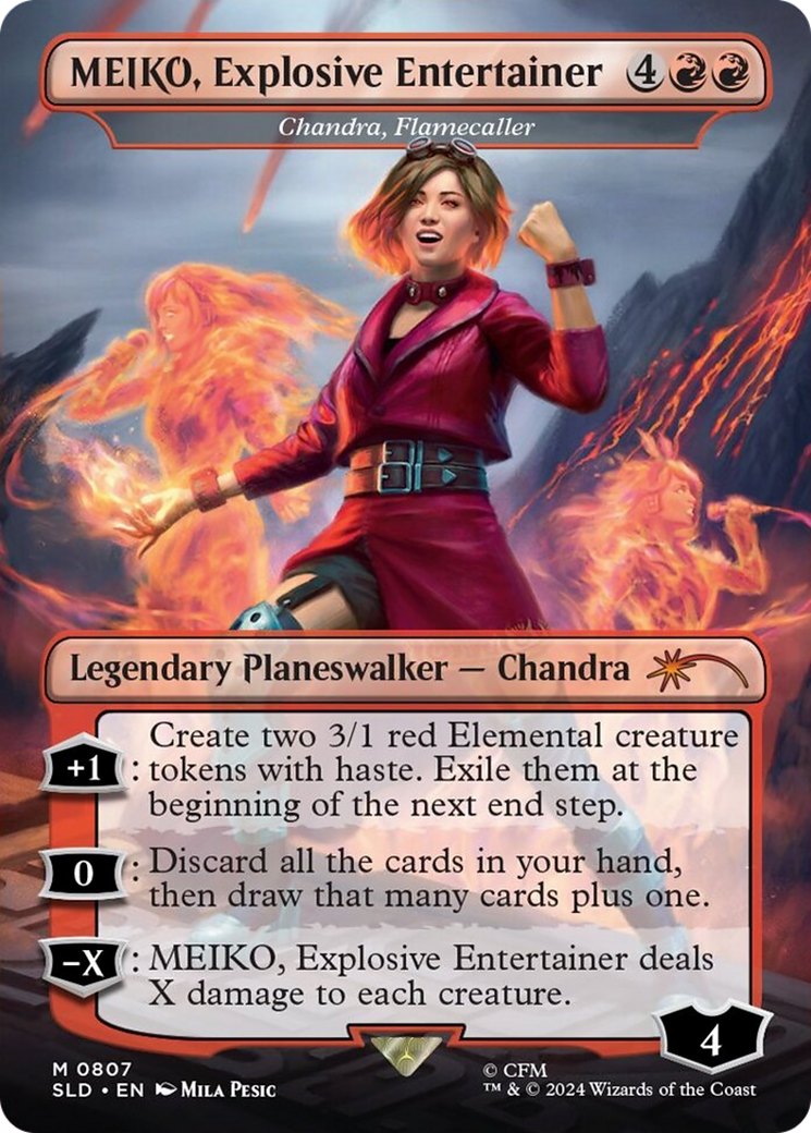 MEIKO, Explosive Entertainer [Chandra, Flamecaller] (0807) (Borderless)