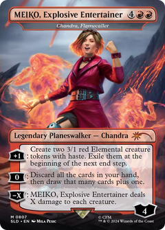 MEIKO, Explosive Entertainer [Chandra, Flamecaller] (0807) (Borderless)