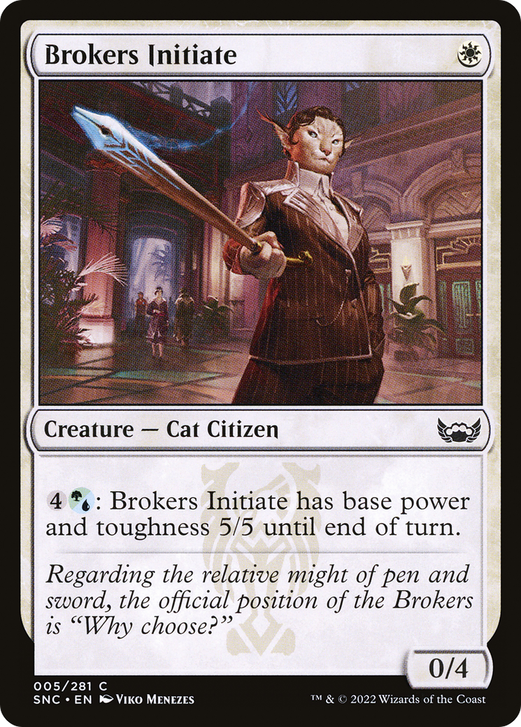 Brokers Initiate - Foil