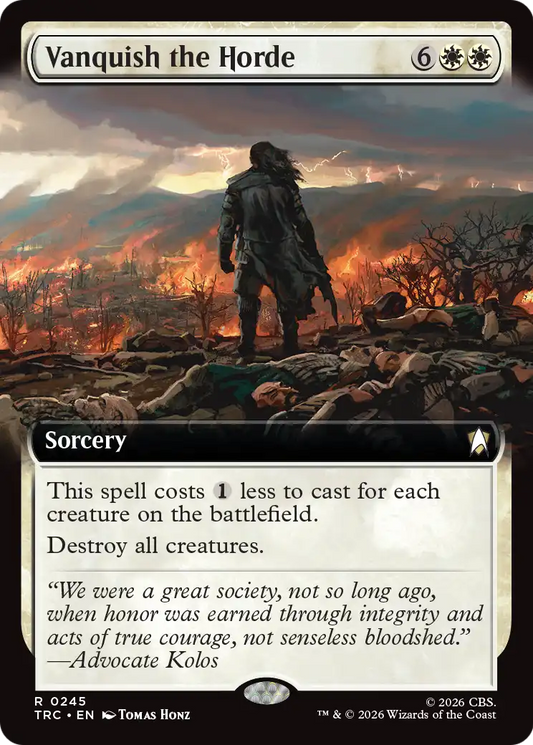 Vanquish the Horde (0245) (Extended Art) (TRC)