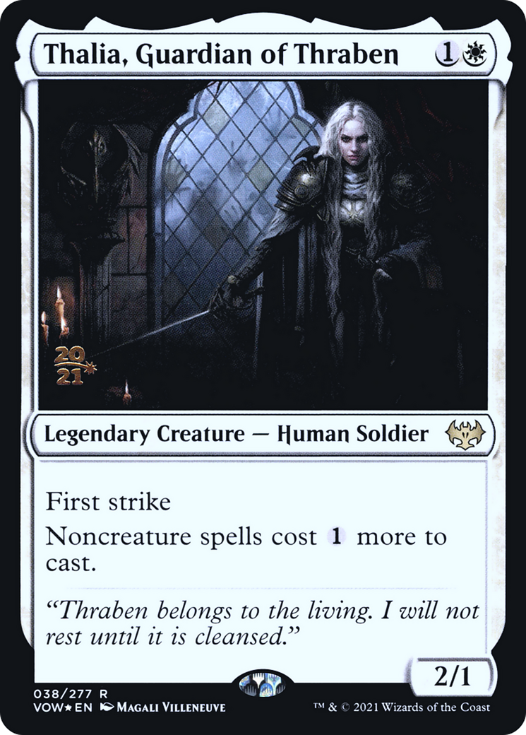 Thalia, Guardian of Thraben (038) (Prerelease) - Foil