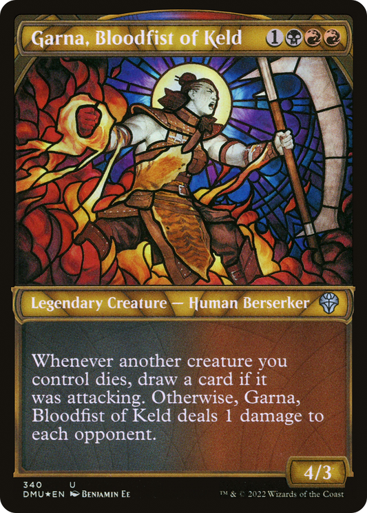 Garna, Bloodfist of Keld (340) (Showcase) - Textured Foil