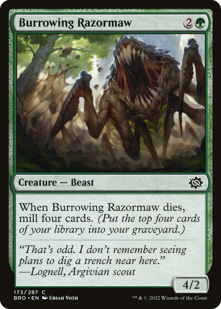 Burrowing Razormaw - Foil