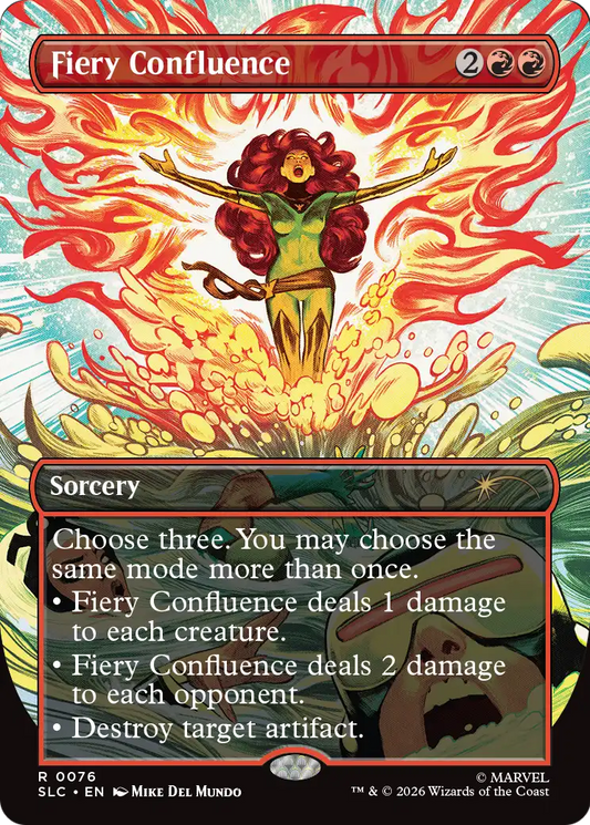 Fiery Confluence (0076) (Borderless) (SLC)