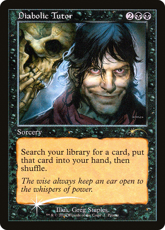 Diabolic Tutor (0001) (Open House) (Retro Frame) - Foil