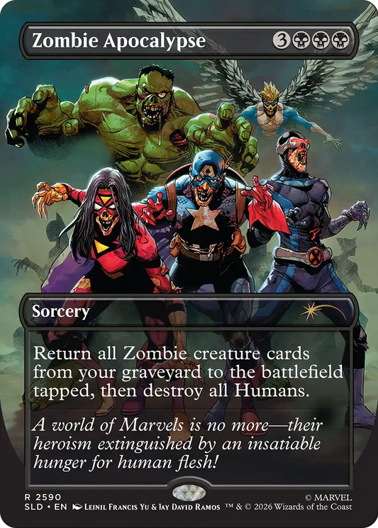 Zombie Apocalypse (2590) (Borderless) (SLD) - Foil