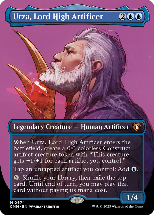 Urza, Lord High Artificer (0674) (Borderless) - Foil