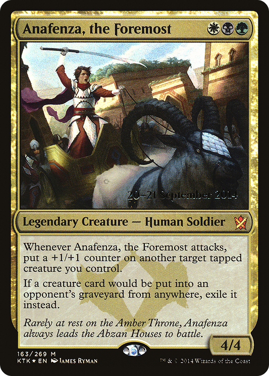 Anafenza, the Foremost (163) (Prerelease) - Foil
