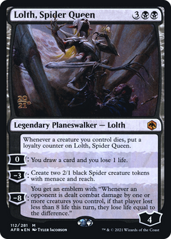 Lolth, Spider Queen (112) (Prerelease) - Foil
