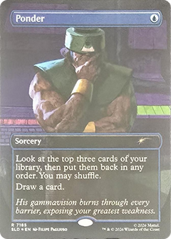 Ponder (7185) (Borderless) (SLD) - Foil