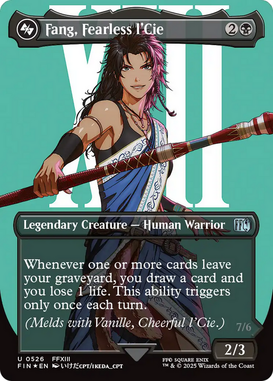Fang, Fearless l'Cie // Ragnarok, Divine Deliverance (0526) (Borderless) - Surge Foil