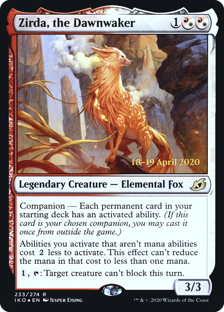 Zirda, the Dawnwaker (233) (Prerelease) - Foil