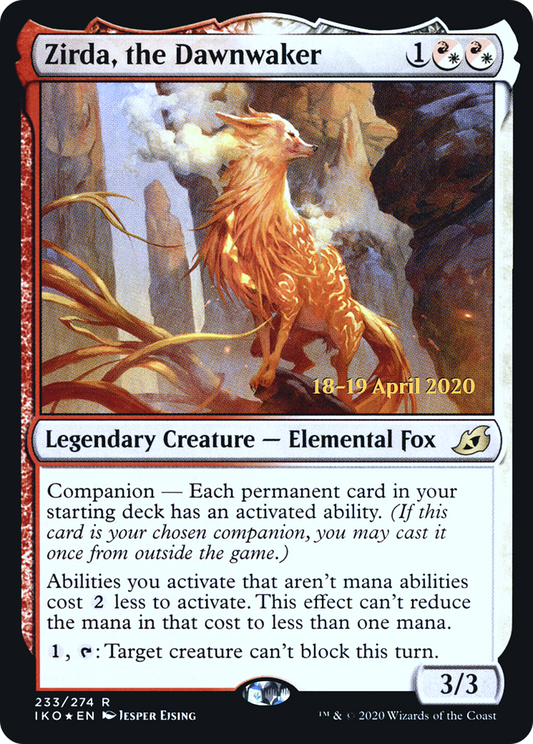 Zirda, the Dawnwaker (233) (Prerelease) - Foil