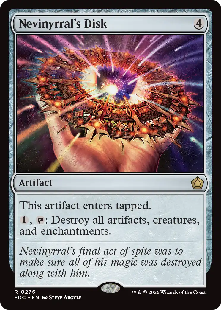 Nevinyrral's Disk (FDC)