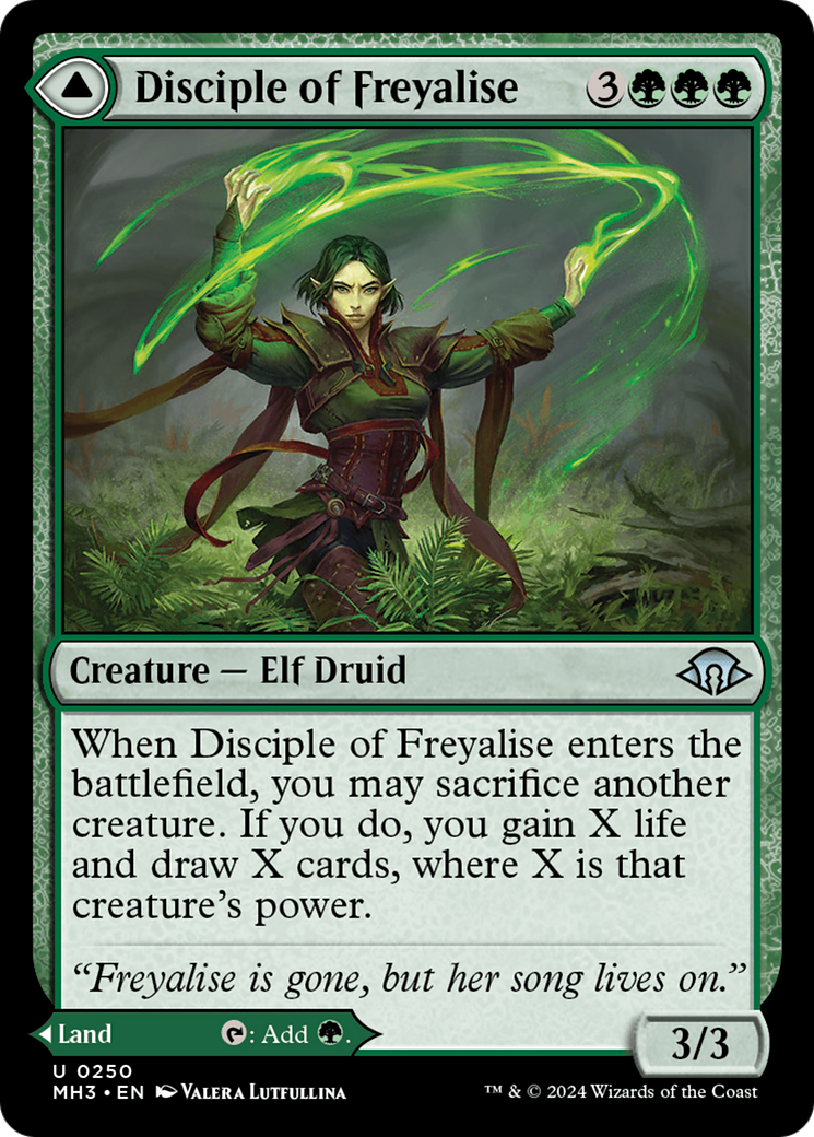 Disciple of Freyalise // Garden of Freyalise (MH3) - Foil