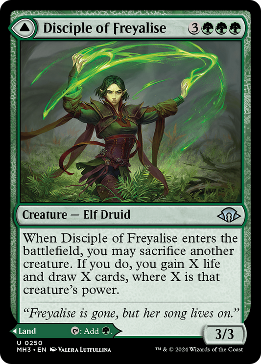 Disciple of Freyalise // Garden of Freyalise (MH3) - Foil