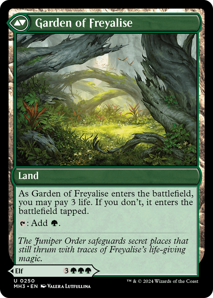 Disciple of Freyalise // Garden of Freyalise (MH3) - Foil