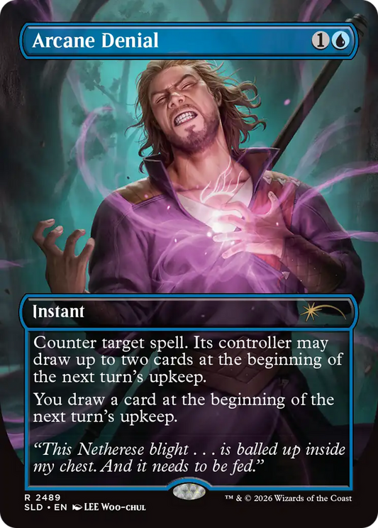 Arcane Denial (2489) (Borderless) (SLD) - Foil
